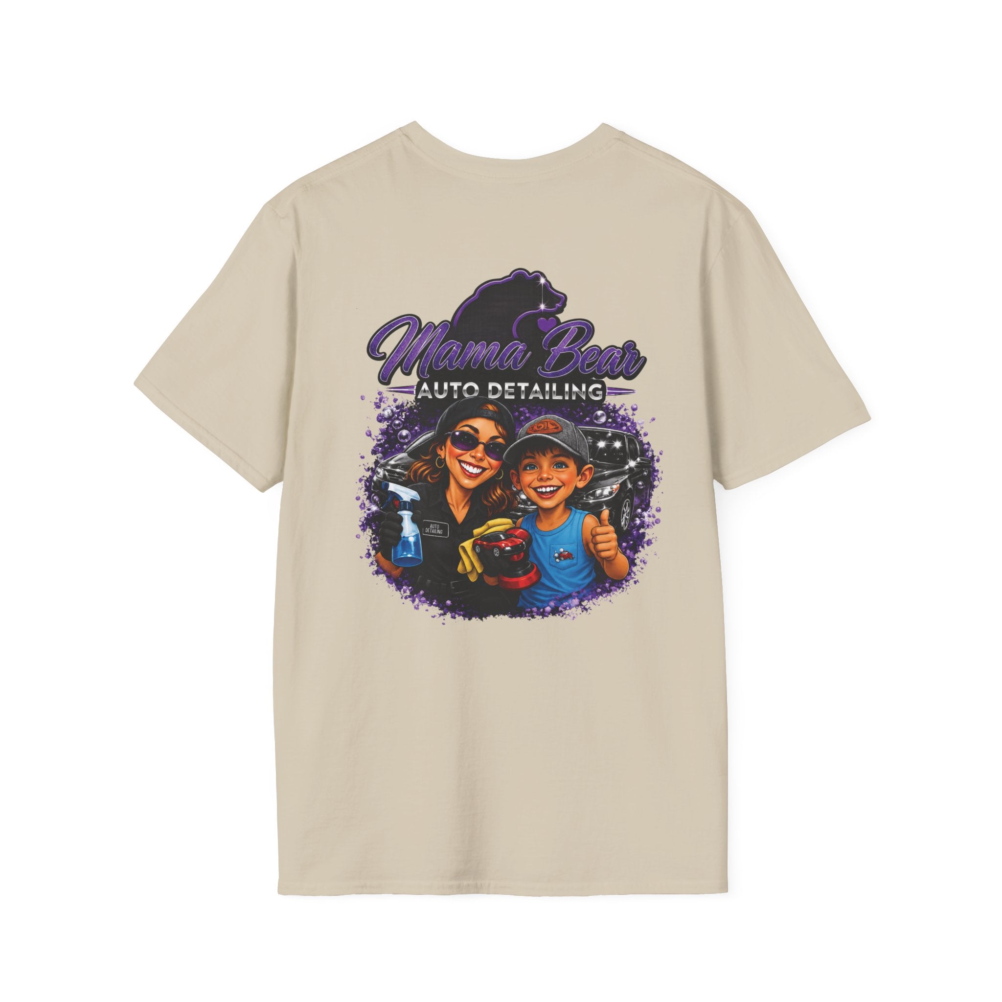 Mama Bear Auto Detailing Tee — Women's Car Care Shirt for Detailers