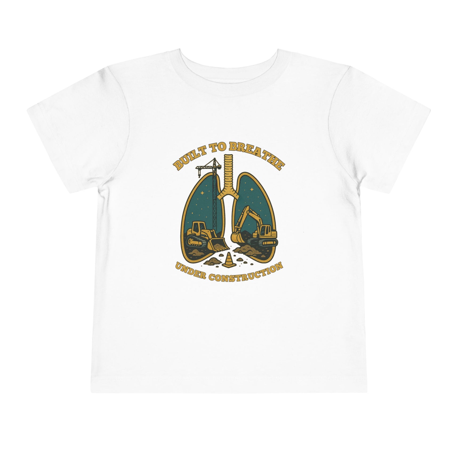 Toddler Tee Under Construction Built to Breathe