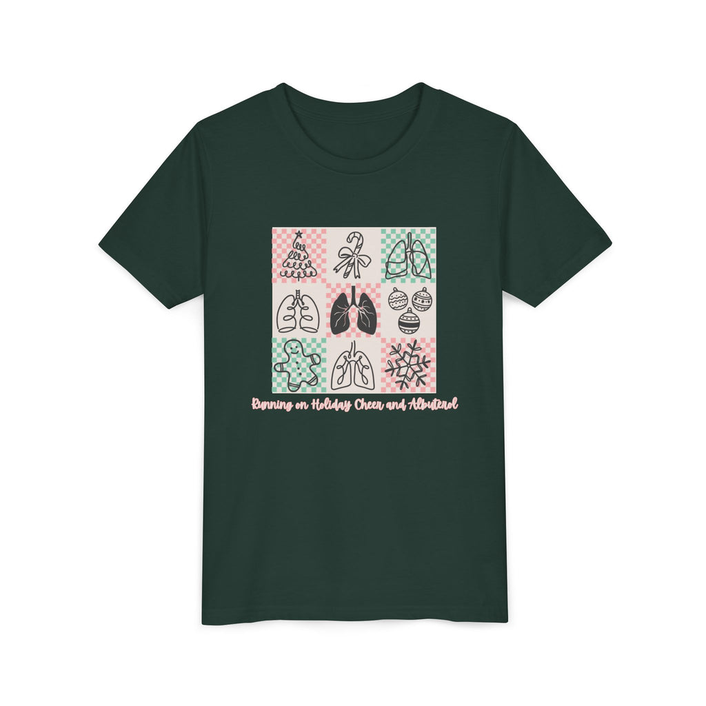 Youth Tee - Running on Holiday Cheer and Albuterol