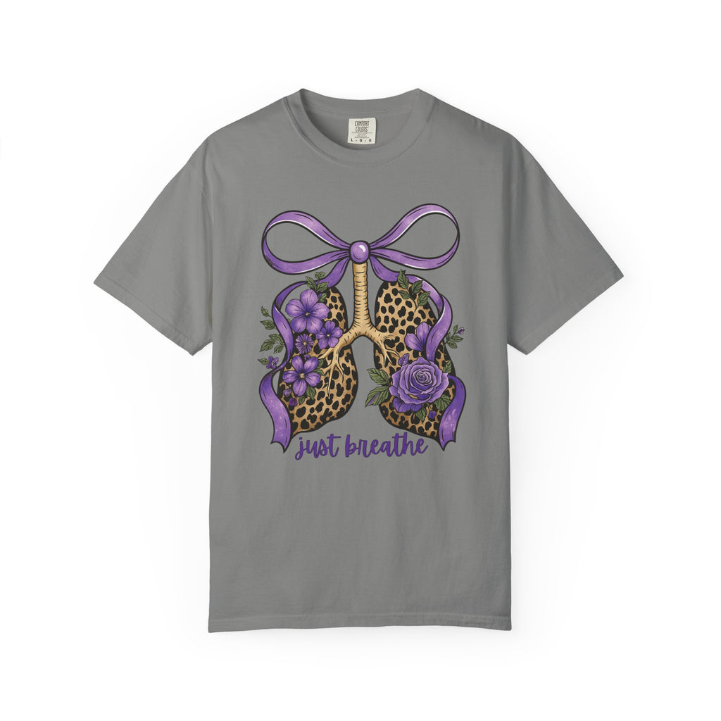Garment-Dyed T-shirt - Just Breathe Wild Lungs