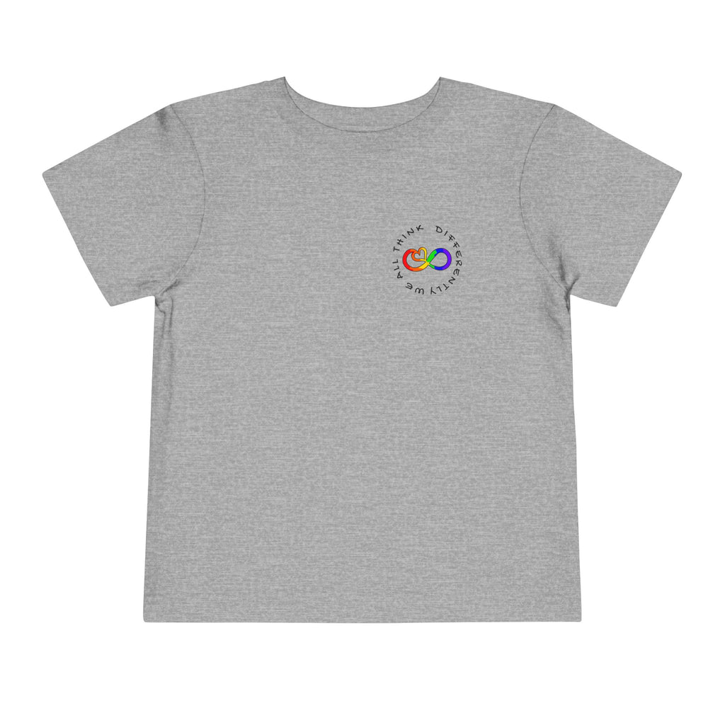 Toddler Neurodivergent Awareness T-Shirt — Colorful Brain Design