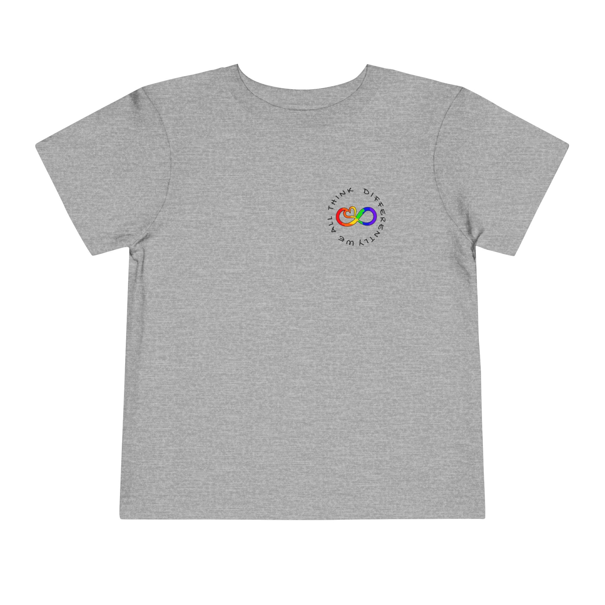 Toddler Neurodivergent Awareness T-Shirt — Colorful Brain Design