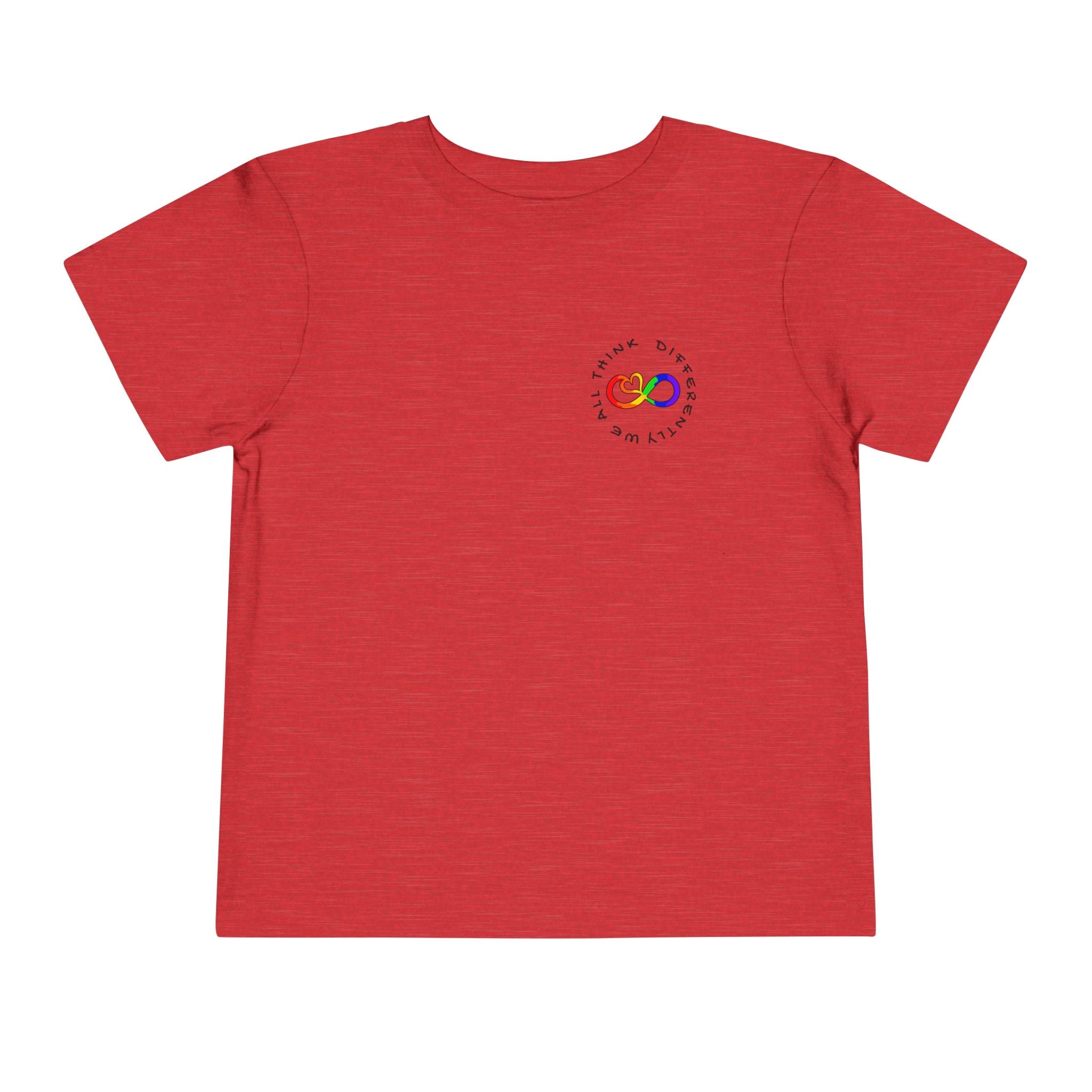 Toddler Neurodivergent Awareness T-Shirt — Colorful Brain Design