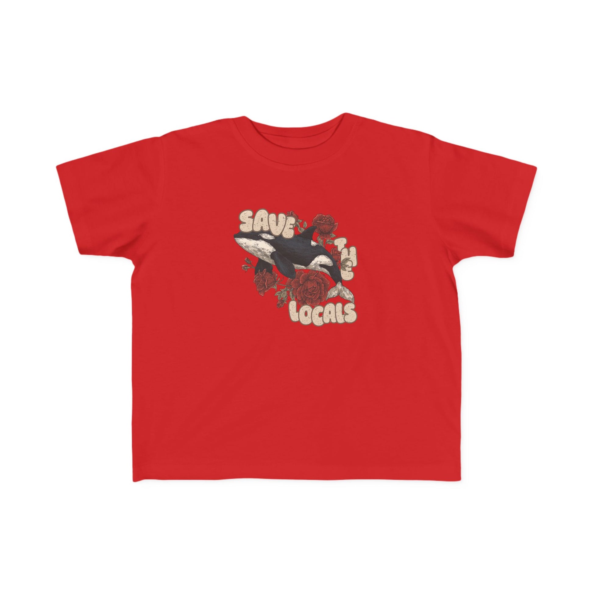 Toddler's Eco-Friendly Tee: Save the Locals, Cute Kids Shirt, Sustainable Fashion, Nature Lover Gift, Children's Awareness Apparel