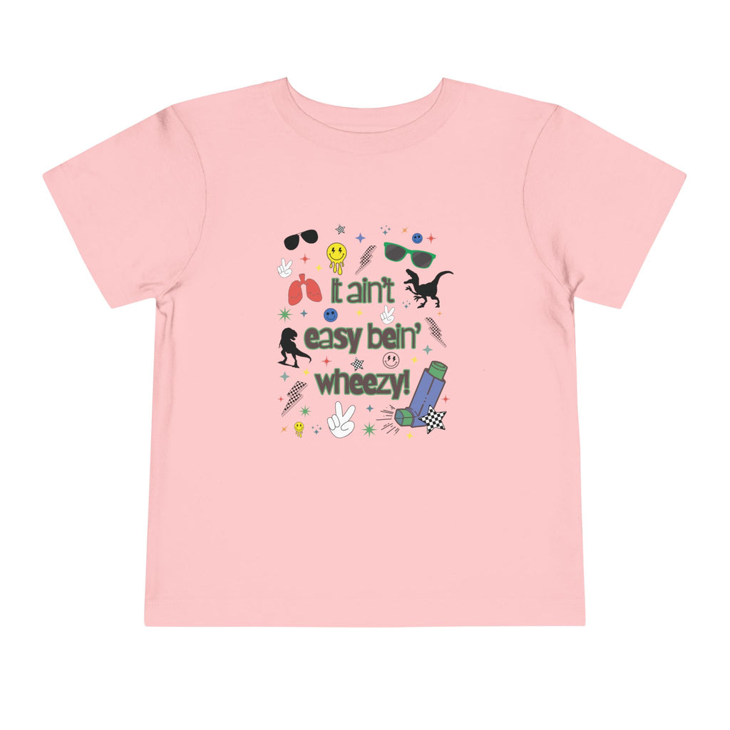 Toddler Tee - 'It Ain't Easy Bein' Wheezy' - Dino design