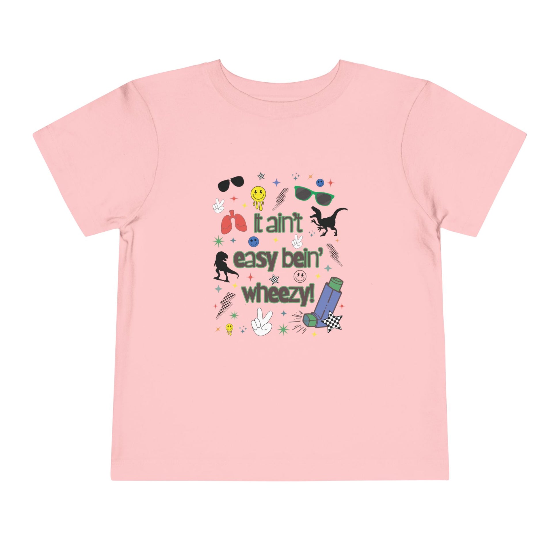 Toddler Tee - 'It Ain't Easy Bein' Wheezy' - Dino design