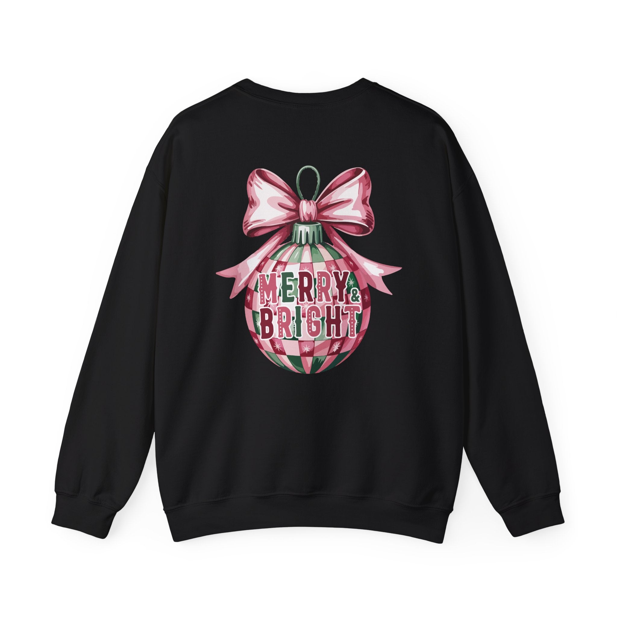 Holiday Patchwork Crewneck Sweatshirt — Merry & Bright