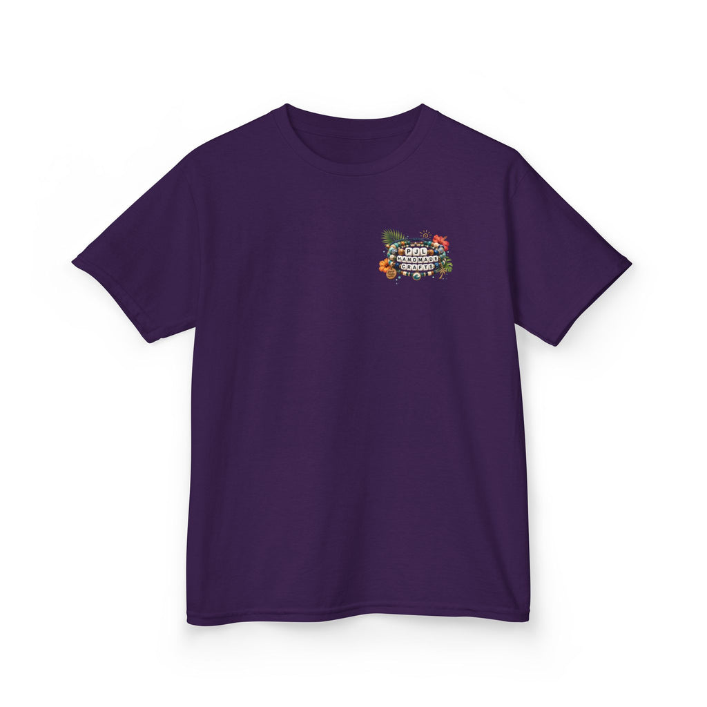 Kids Tee — PJL Handmade Crafts Tropical Floral Logo