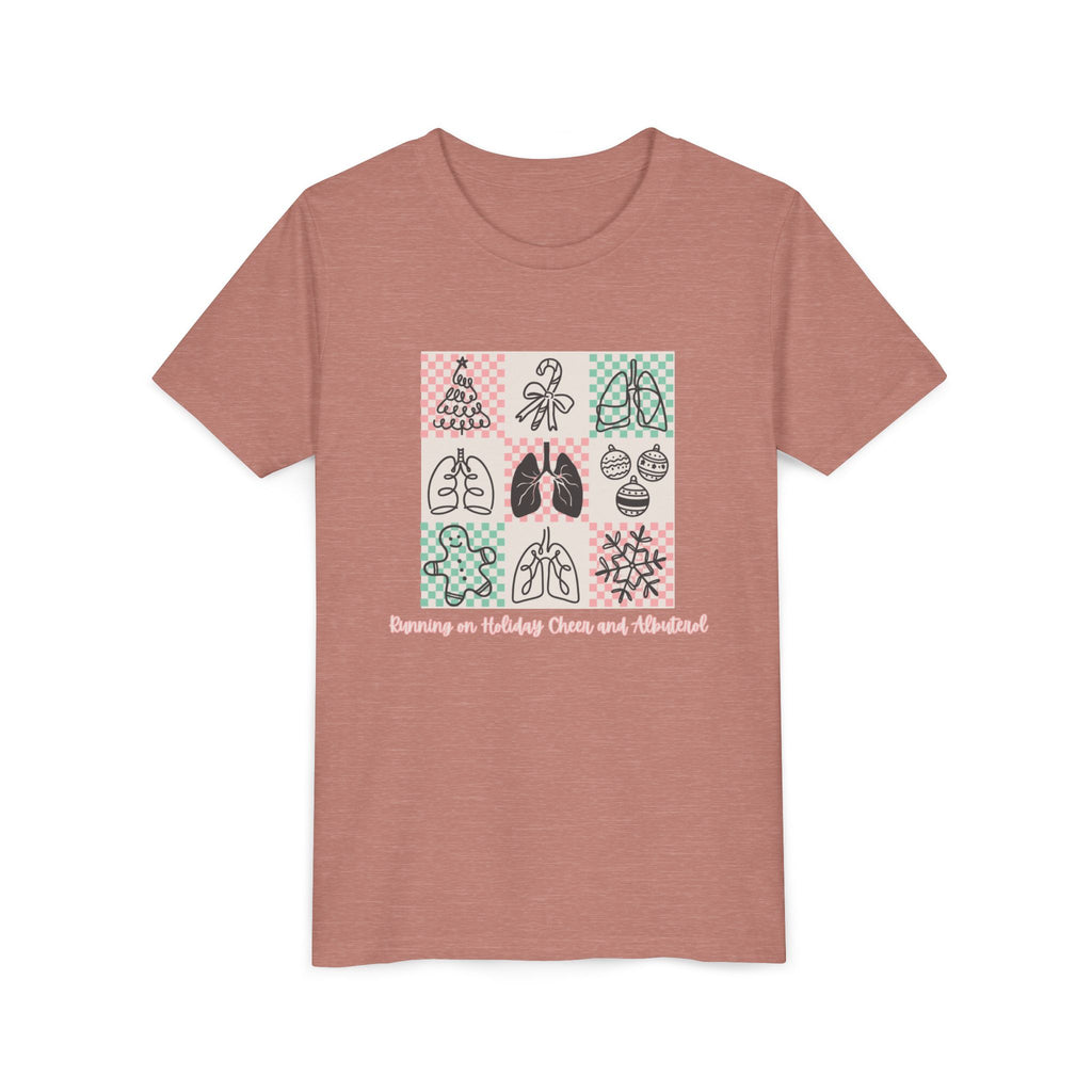Youth Tee - Running on Holiday Cheer and Albuterol