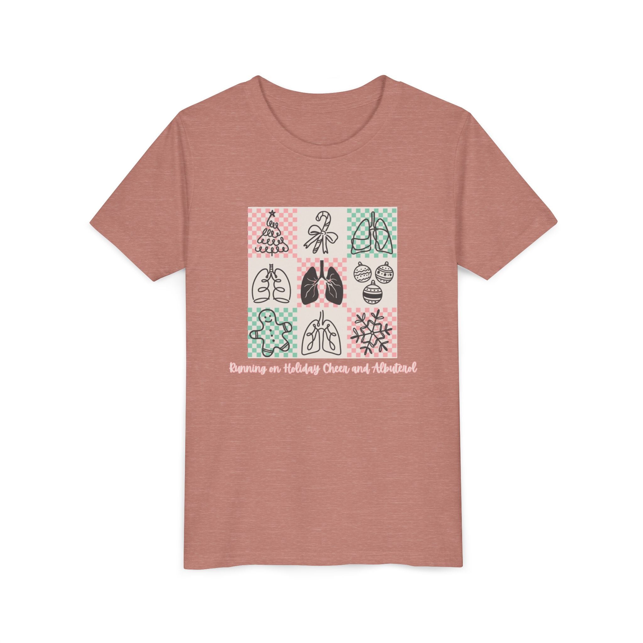 Youth Tee - Running on Holiday Cheer and Albuterol