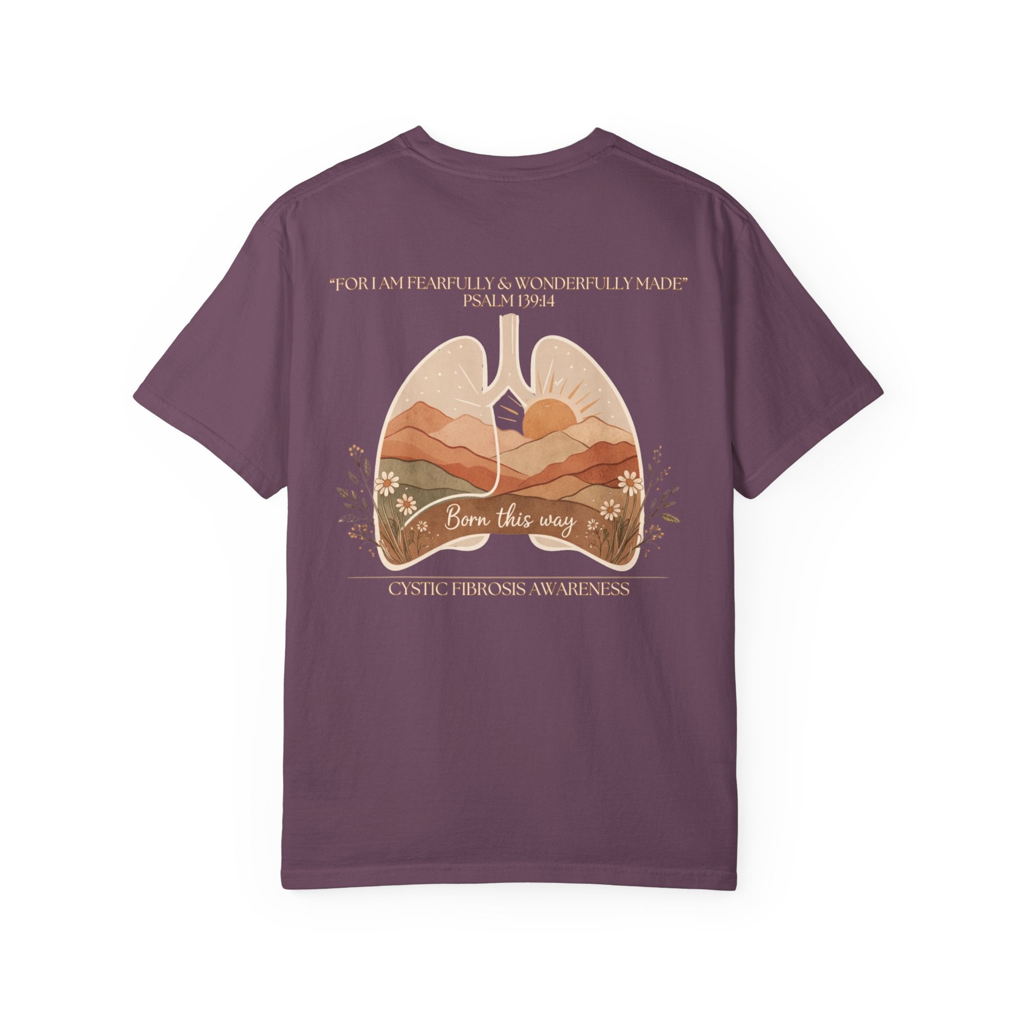 Born This Way Lungs Graphic T-Shirt — Cystic Fibrosis Awareness Tee