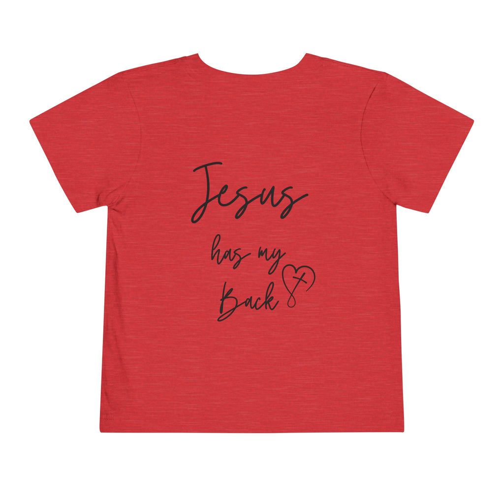 Toddler Short sleeve Jesus has my back