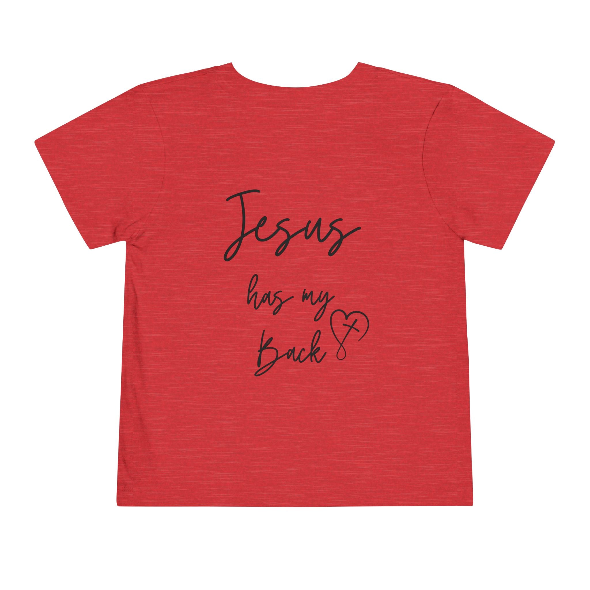 Toddler Short sleeve Jesus has my back