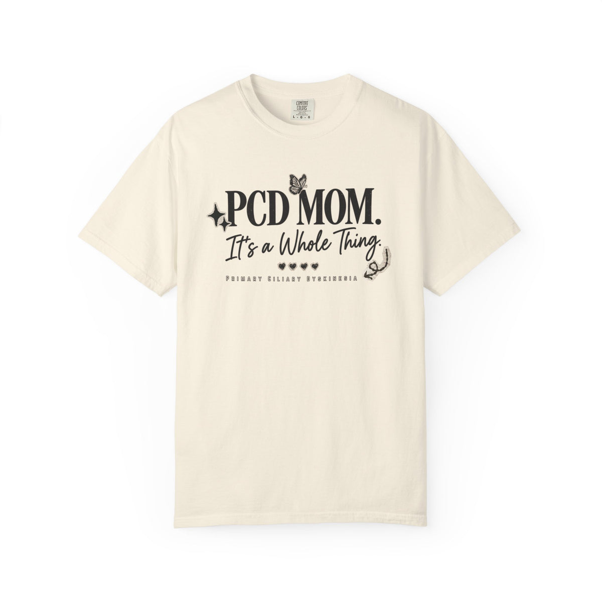 PCD Mom T-Shirt – "PCD MOM. It's a Whole Thing" Graphic Tee for PCD Awareness