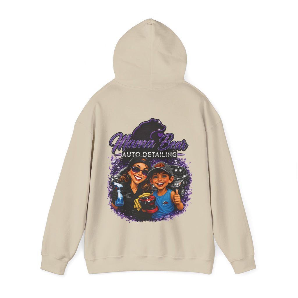 Mama Bear Auto Detailing Hoodie — Women's Car Care Team Pullover