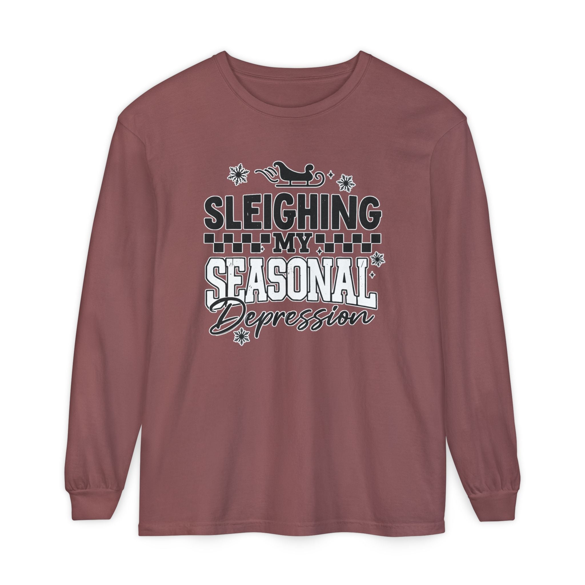 "Sleighing My Seasonal Depression" Holiday Tee