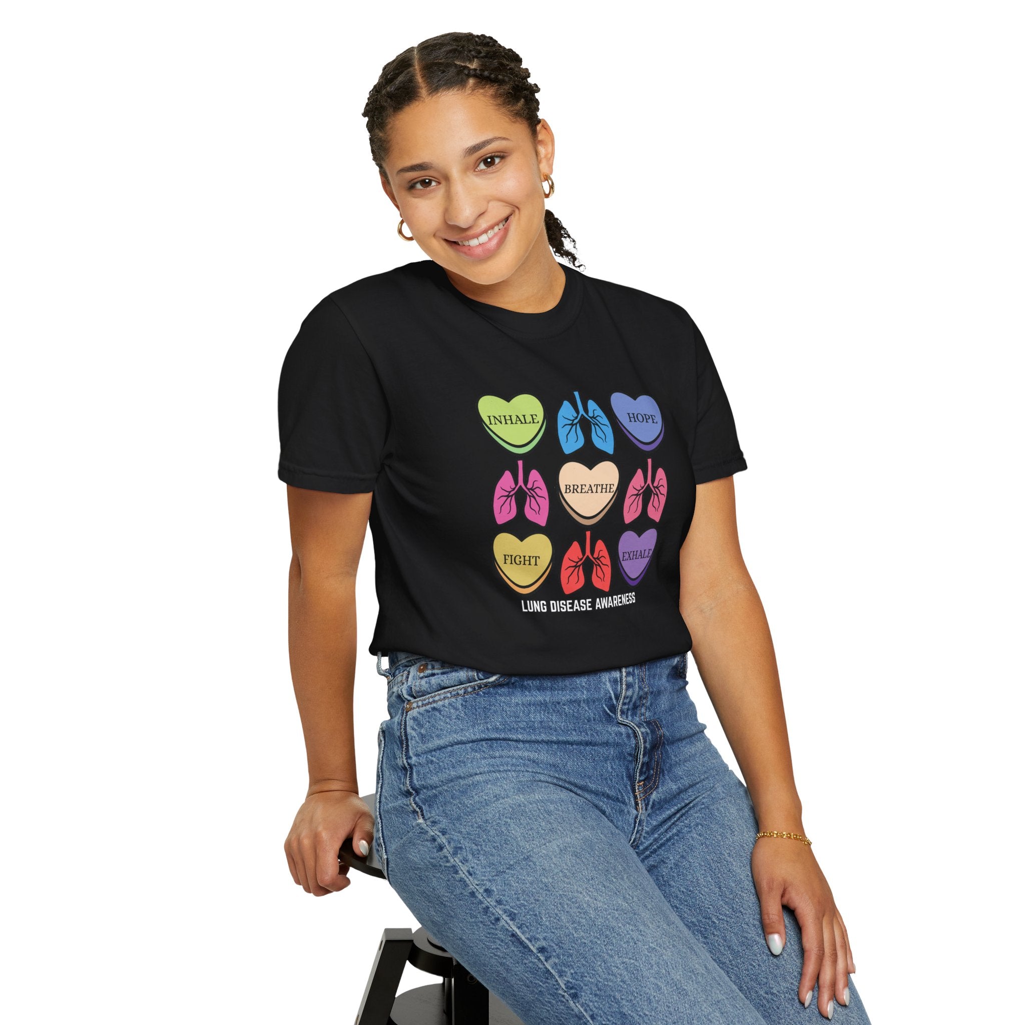 Lung Disease Candy Heart T-Shirt