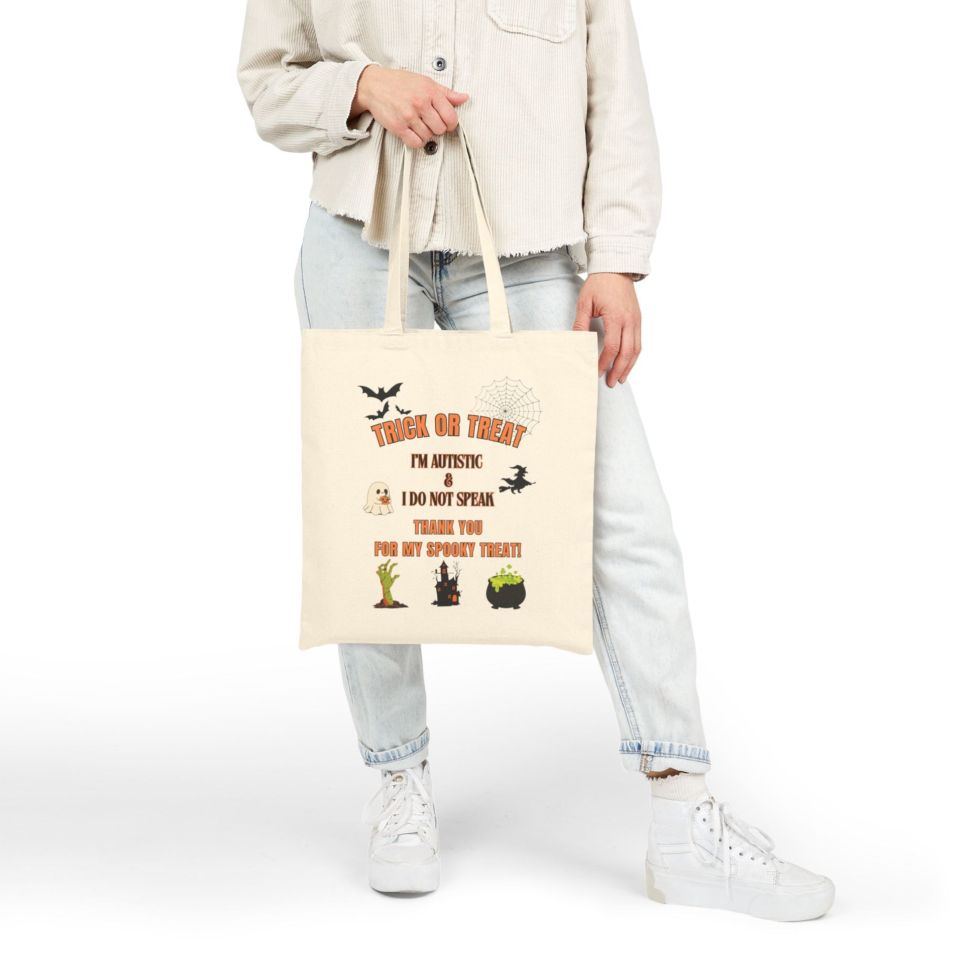 Nonverbal Halloween Tote Bag