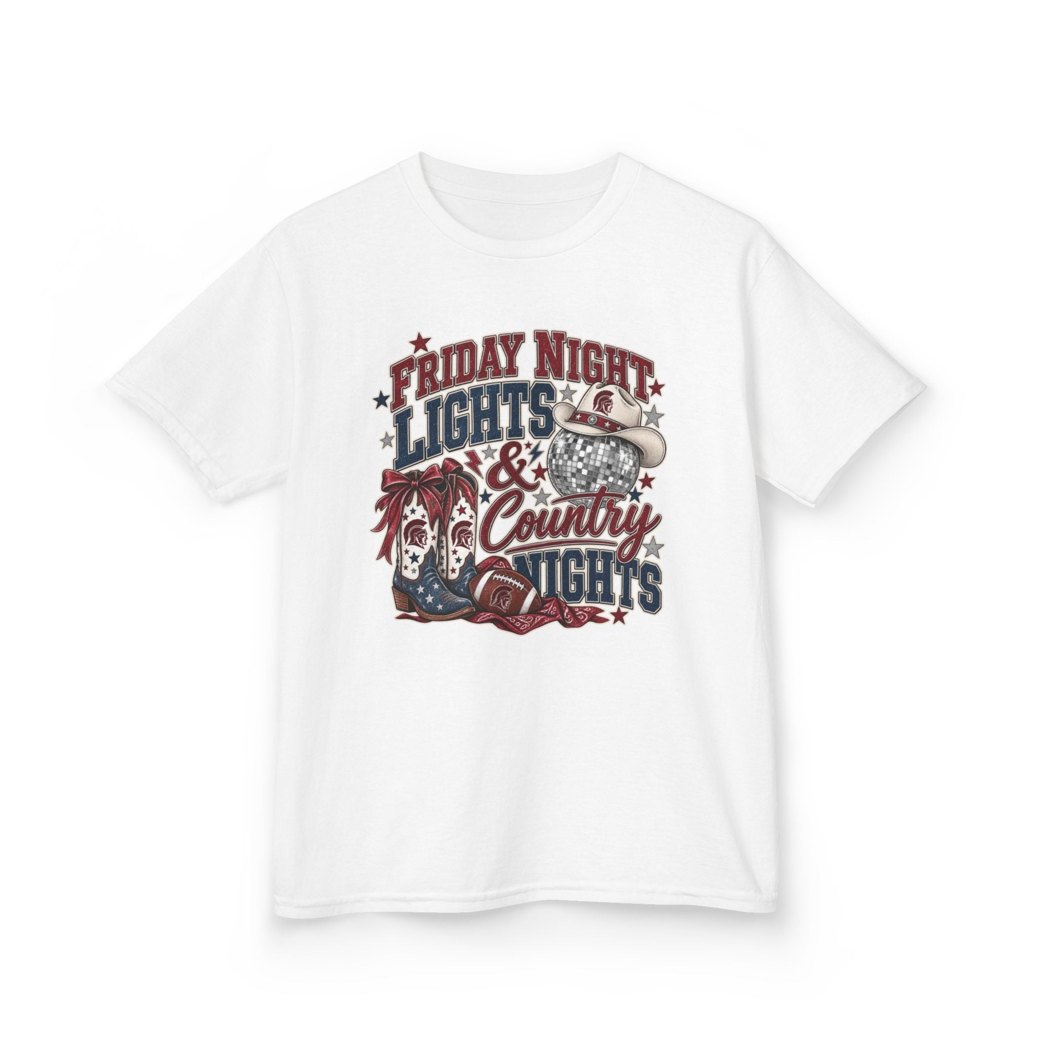 Kids Tee — "Friday Night Lights & Country Nights" Graphic