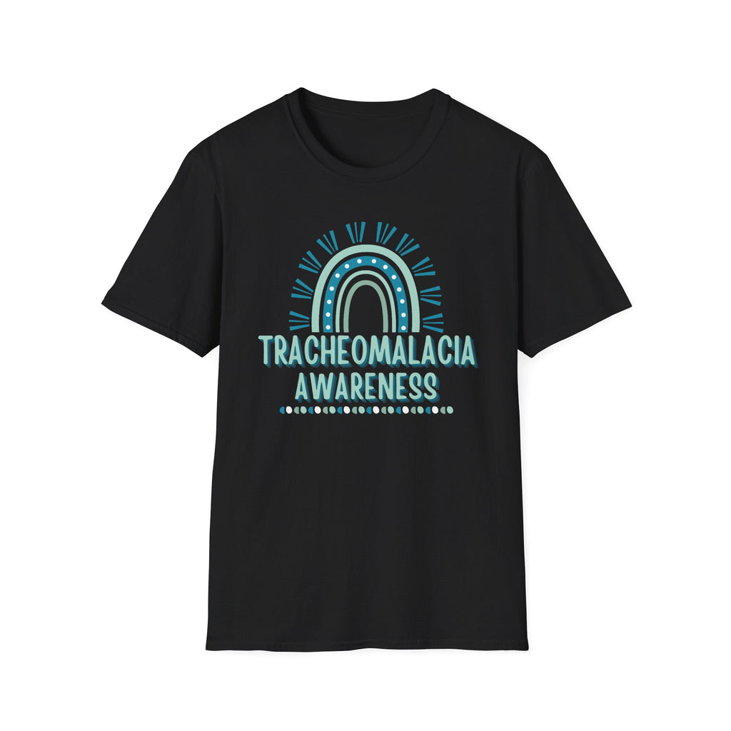 Tracheomalacia Awareness T-Shirt — Teal Rainbow Support Tee