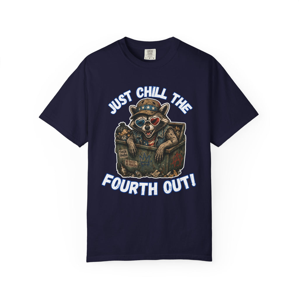 Raccoon 'Chill the Fourth Out' T-Shirt