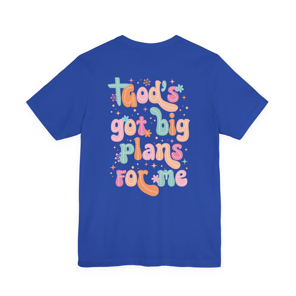 God's Got Big Plans For Me T-Shirt — Christian Mama Cross Tee