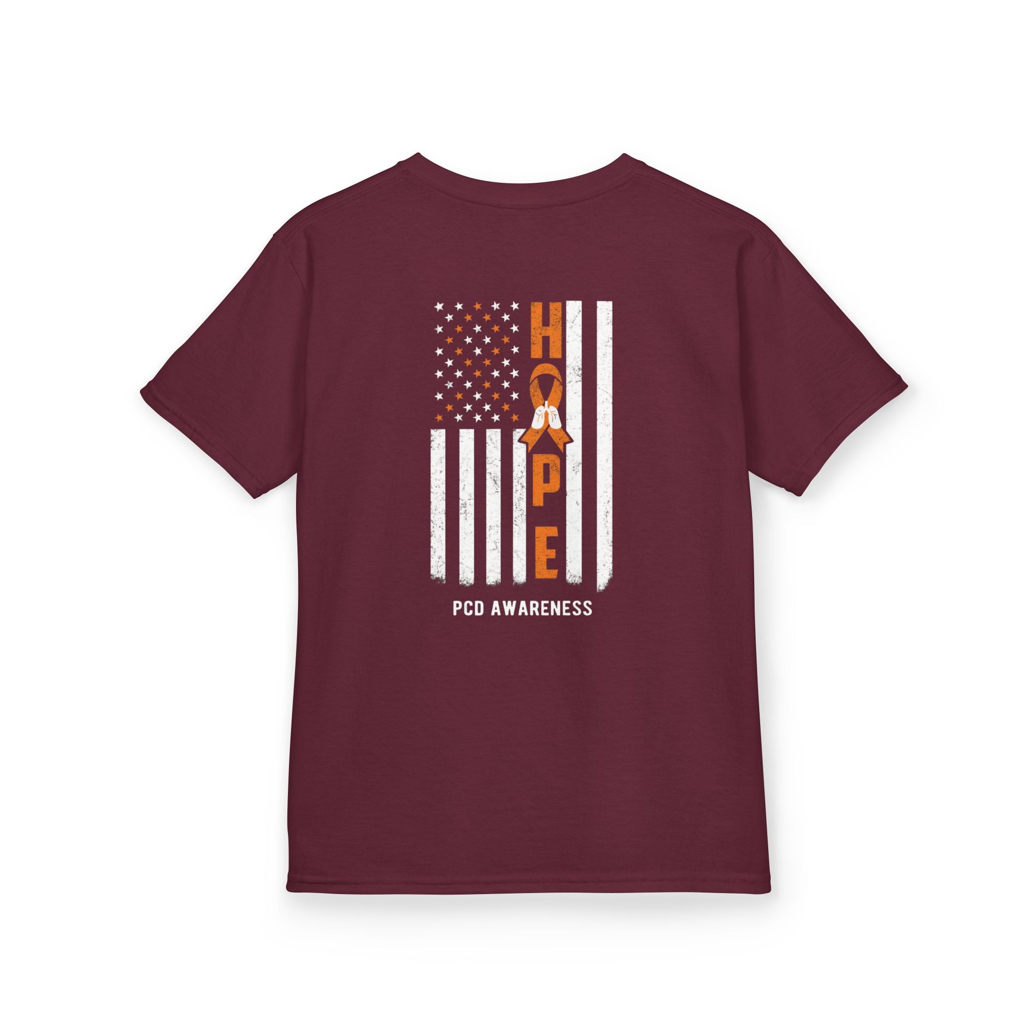 Kids Tee - Youth PCD Awareness Flag