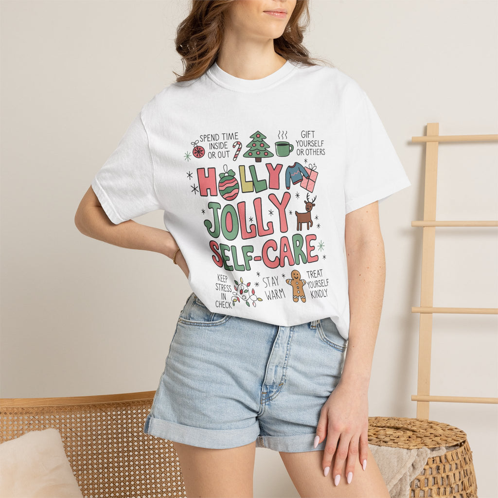 Christmas Self Care Tee — Holiday T-shirt