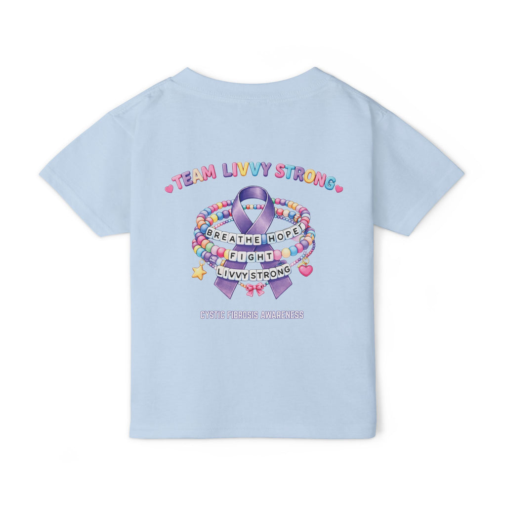 TODDLER Team Livvy Strong Fundraiser T-Shirt —CF Awareness Tee