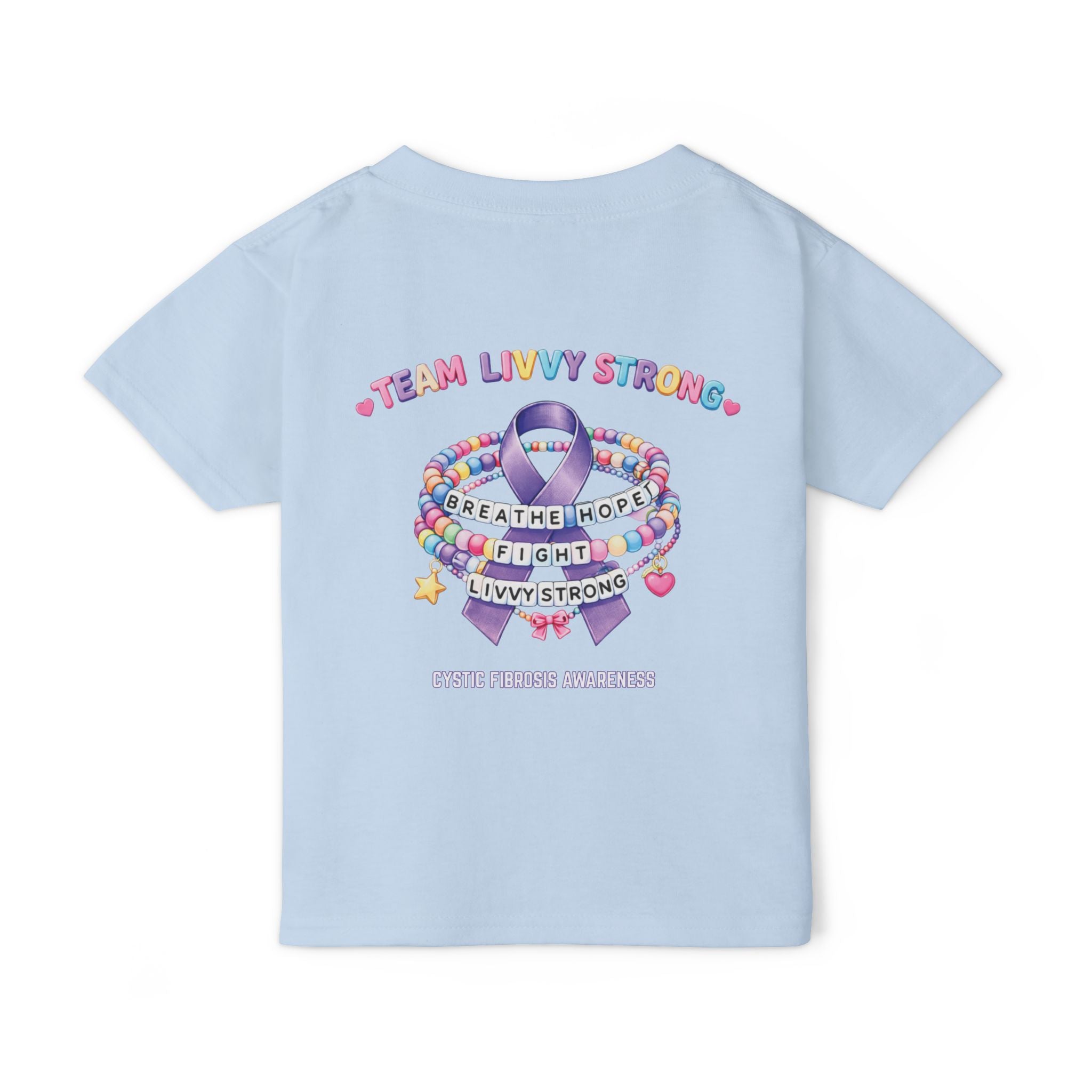 TODDLER Team Livvy Strong Fundraiser T-Shirt —CF Awareness Tee