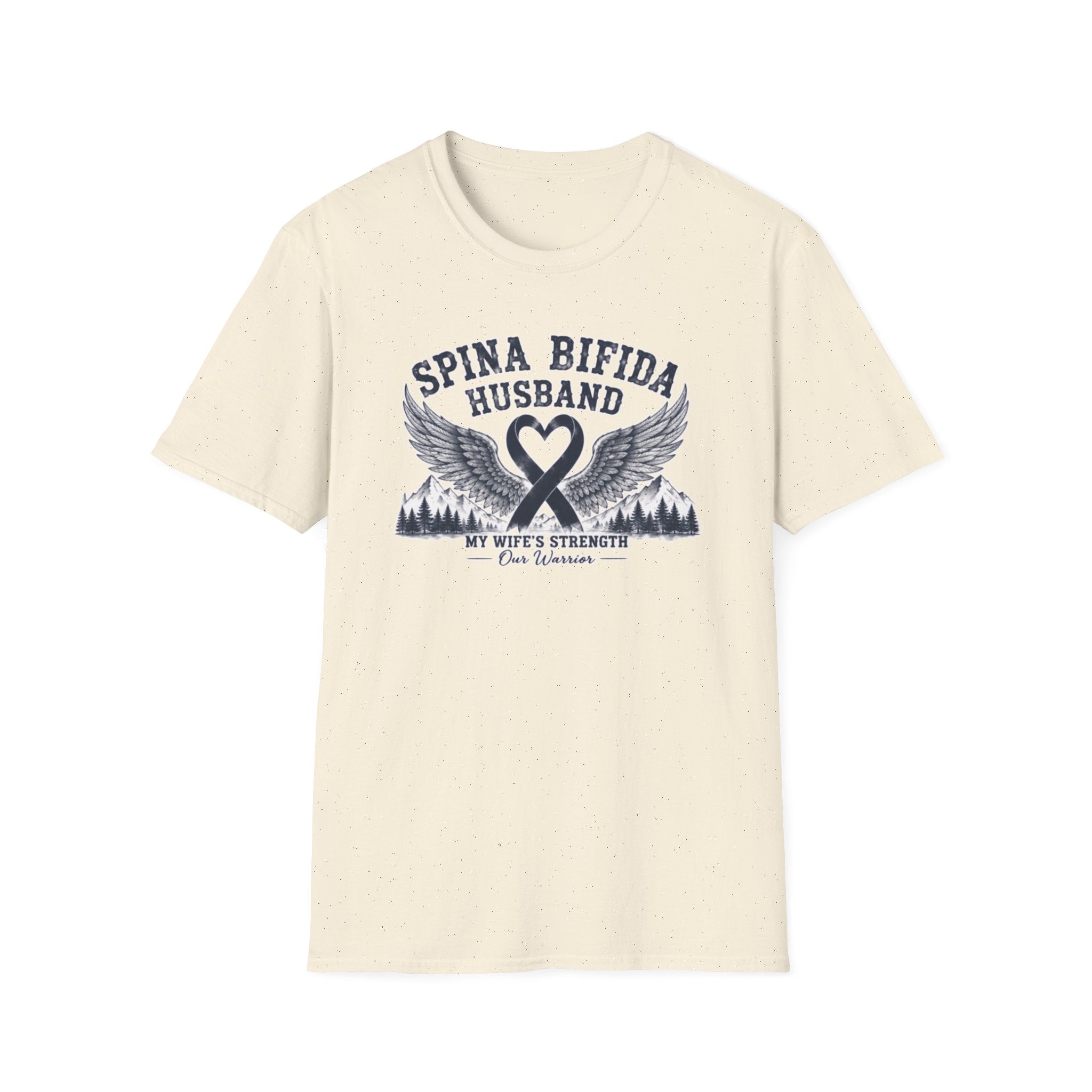 Spina Bifida Husband T-Shirt — My Wife’s Strength Support Tee