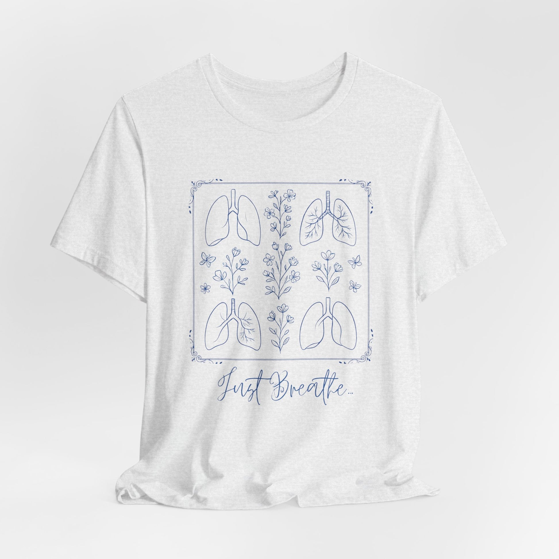 Breathable Unisex Tee - Just Breathe Design
