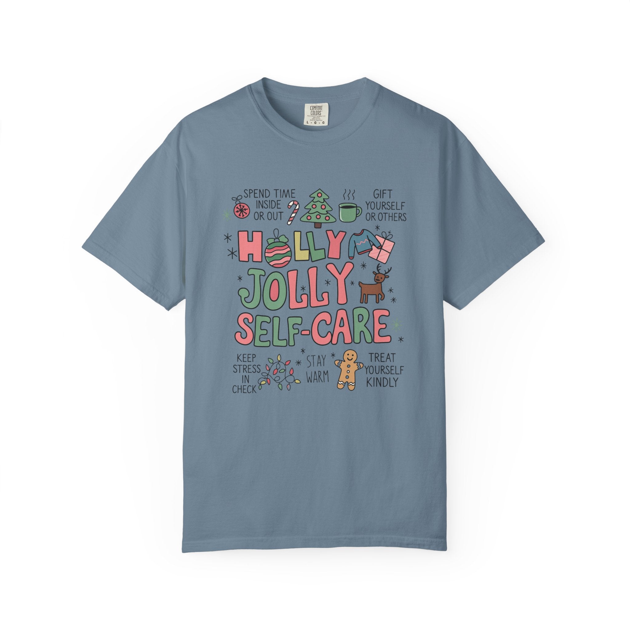 Christmas Self Care Tee — Holiday T-shirt