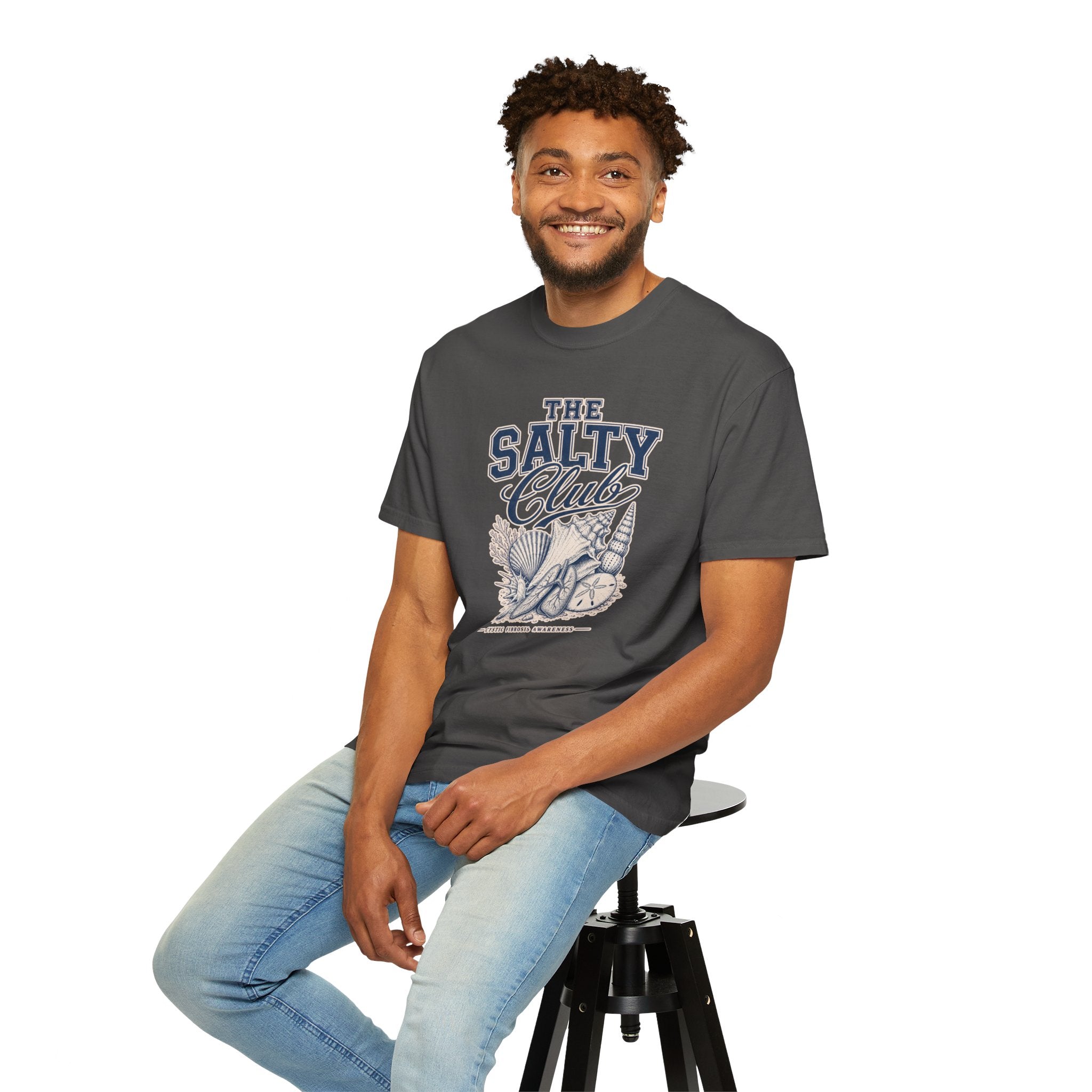 The Salty Club Beach T-Shirt — Nautical CF Awareness
