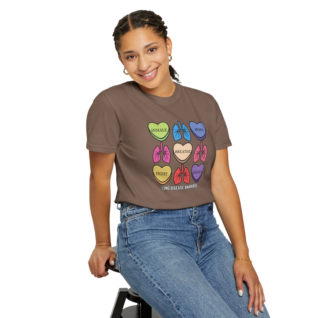 Lung Disease Candy Heart T-Shirt