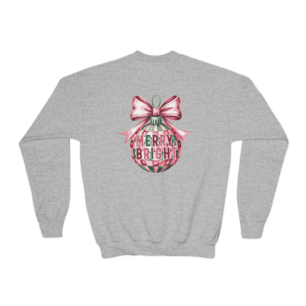 Holiday Patchwork Crewneck Sweatshirt — Merry & Bright Youth