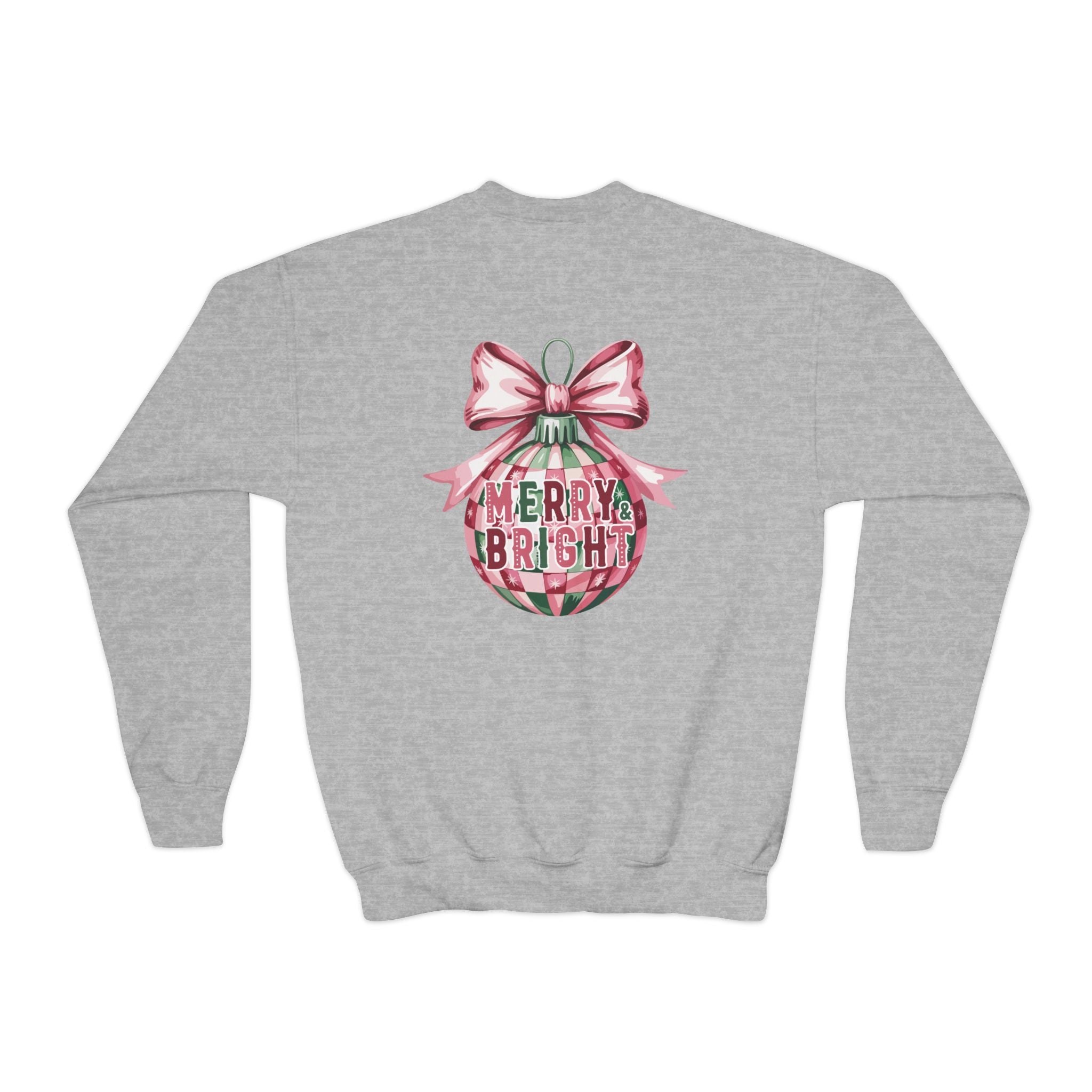 Holiday Patchwork Crewneck Sweatshirt — Merry & Bright Youth