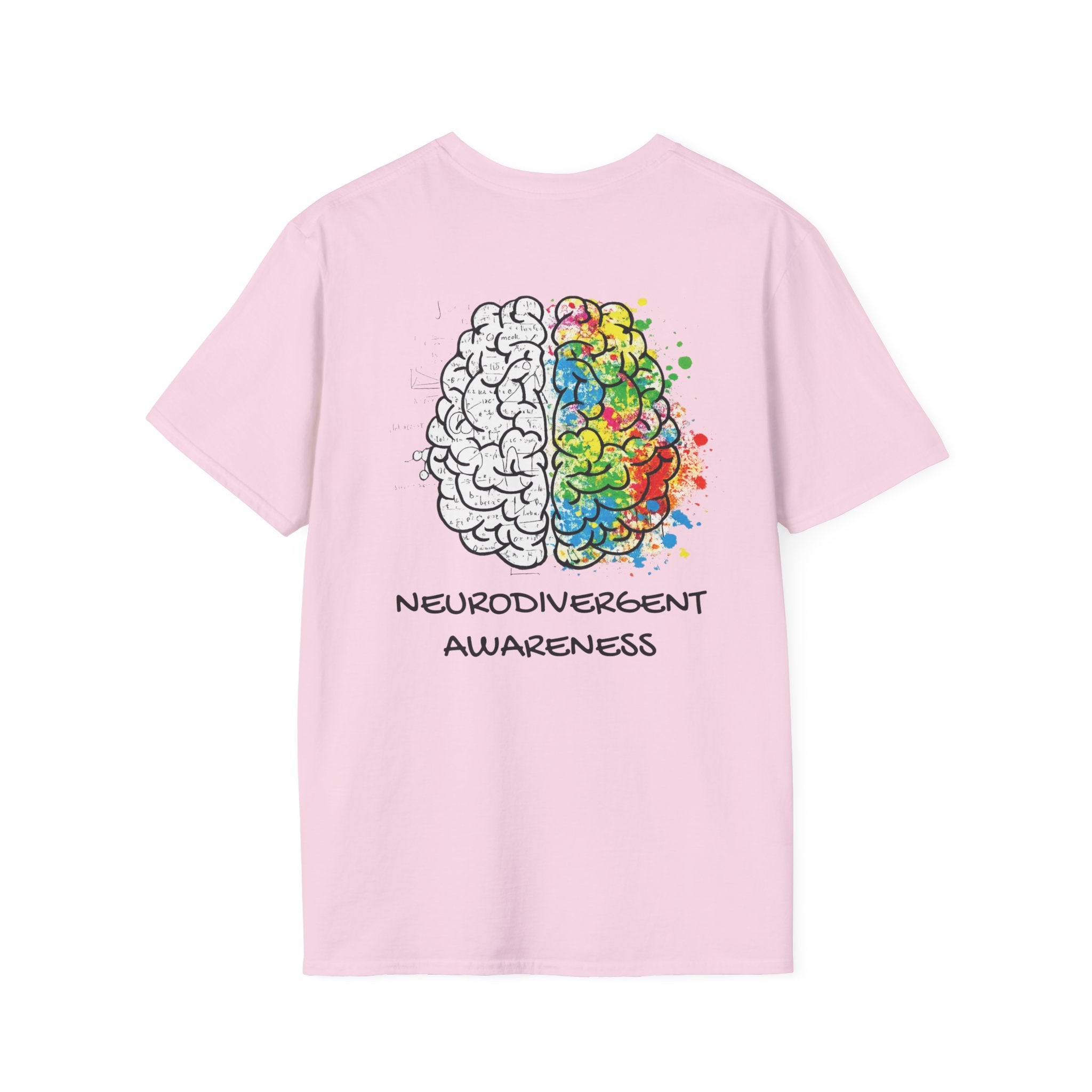 Neurodivergent Awareness T-Shirt — Colorful Brain Design