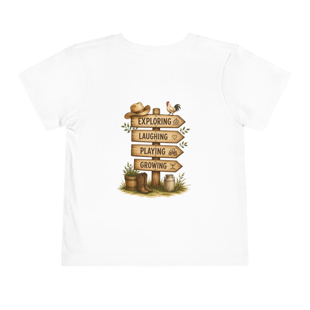 Grandkids Camp Toddler Tee — “with Nonnie & Papa G” Farm Adventure Shirt