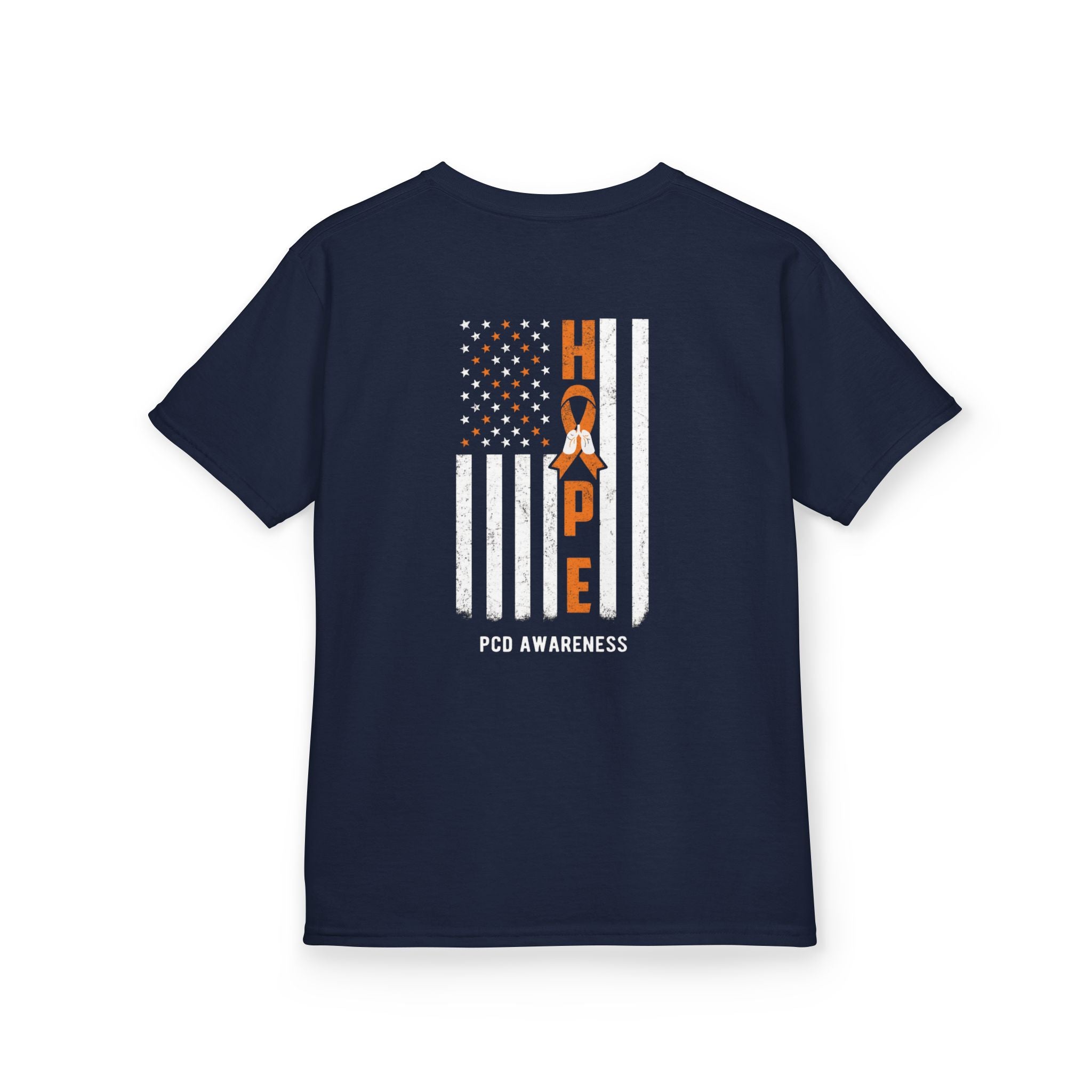 Kids Tee - Youth PCD Awareness Flag