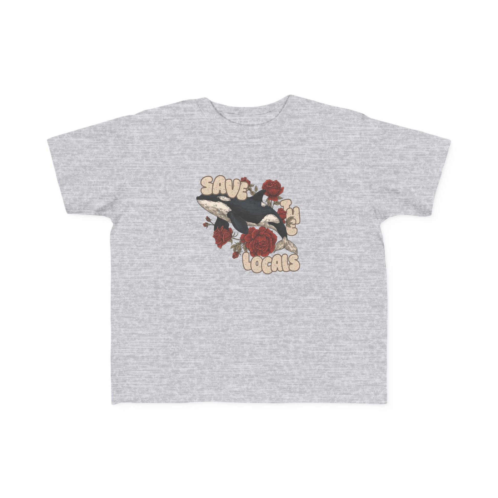 Toddler's Eco-Friendly Tee: Save the Locals, Cute Kids Shirt, Sustainable Fashion, Nature Lover Gift, Children's Awareness Apparel