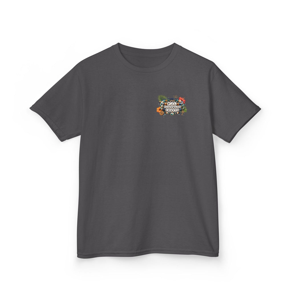 Kids Tee — PJL Handmade Crafts Tropical Floral Logo