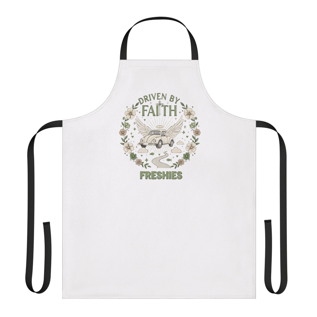 Driven By Faith Freshies Apron — Rustic Floral Car Design -Dani