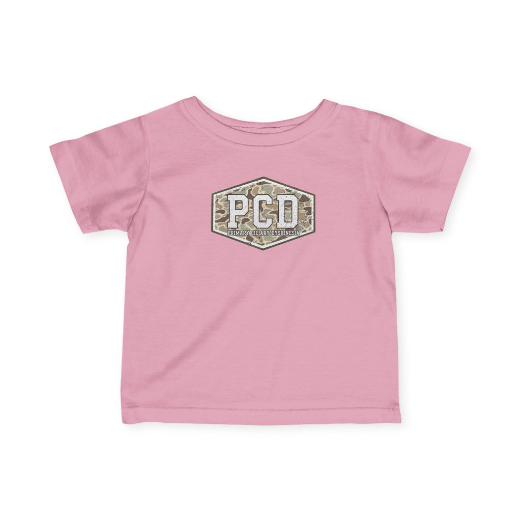 Infant PCD Camo Logo T-Shirt — Primary Ciliary Dyskinesia Awareness Tee