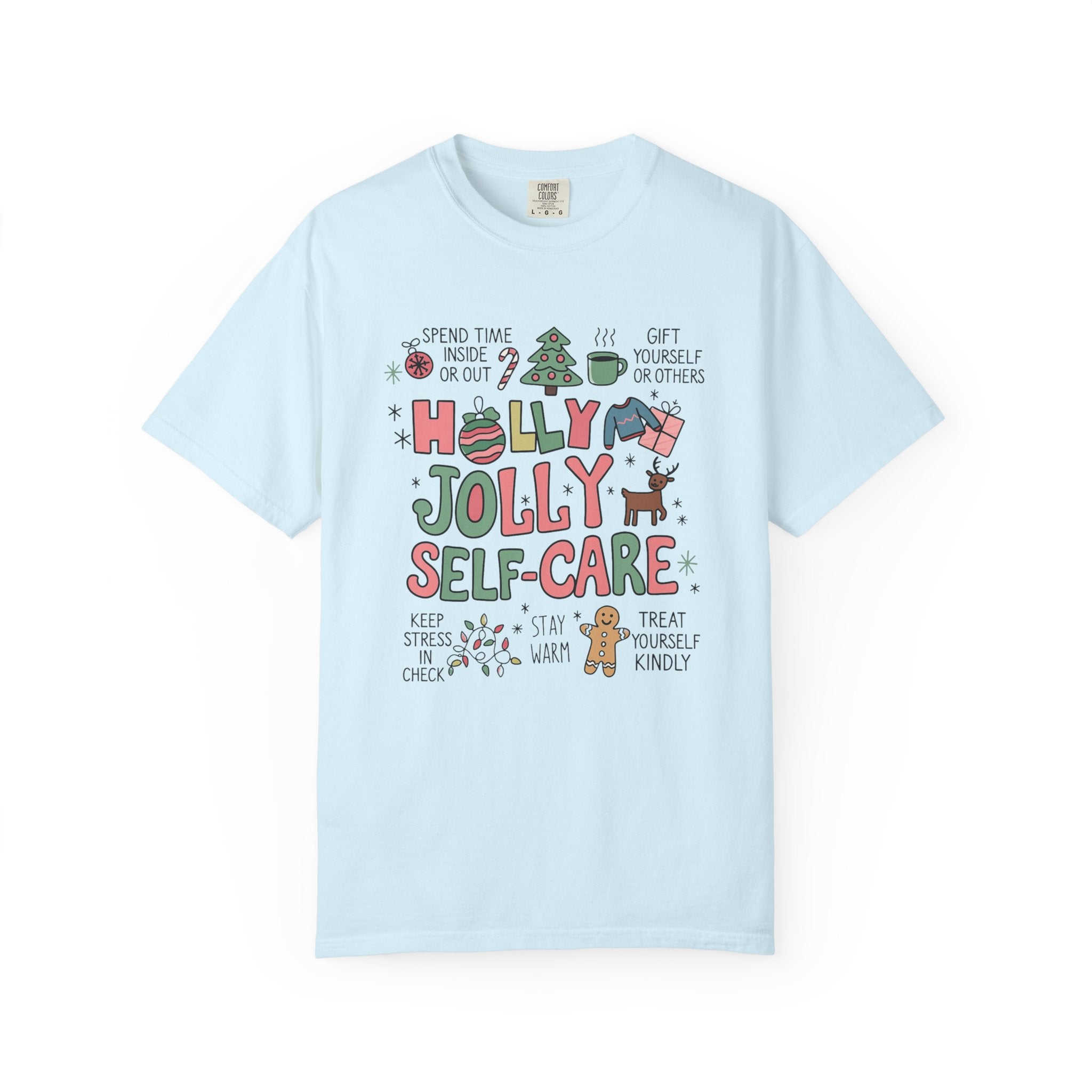 Christmas Self Care Tee — Holiday T-shirt