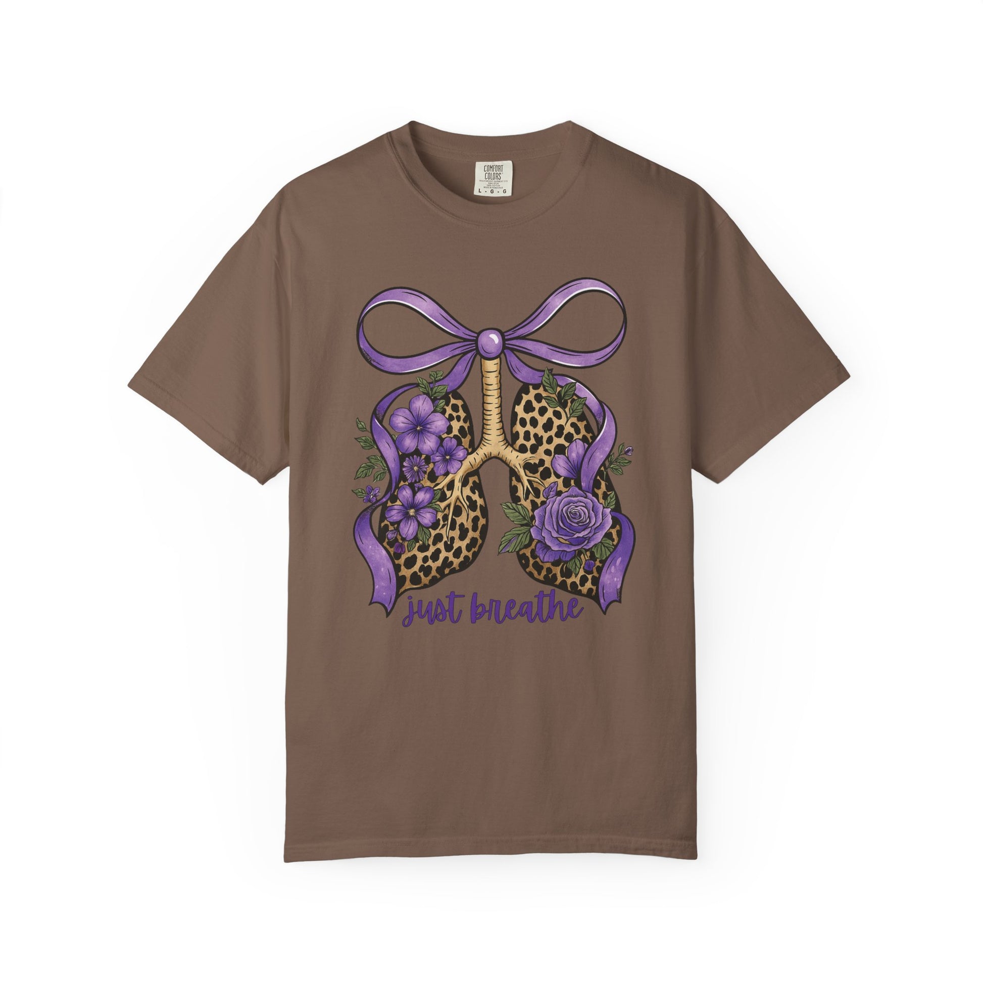 Garment-Dyed T-shirt - Just Breathe Wild Lungs