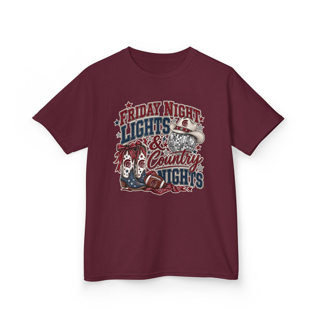 Kids Tee — "Friday Night Lights & Country Nights" Graphic