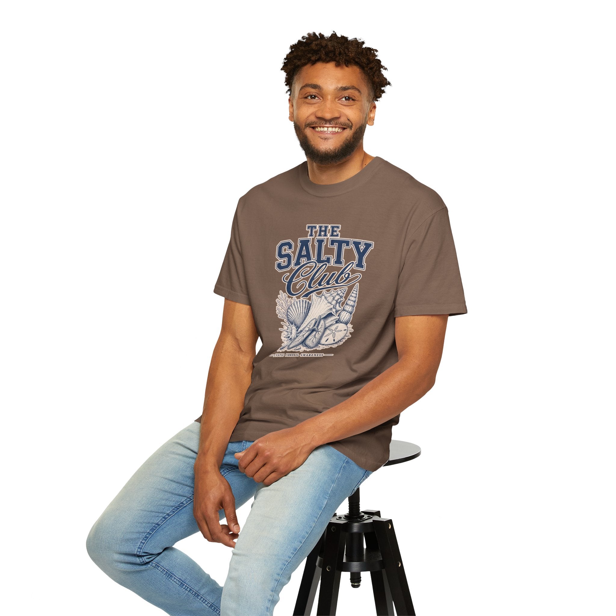 The Salty Club Beach T-Shirt — Nautical CF Awareness