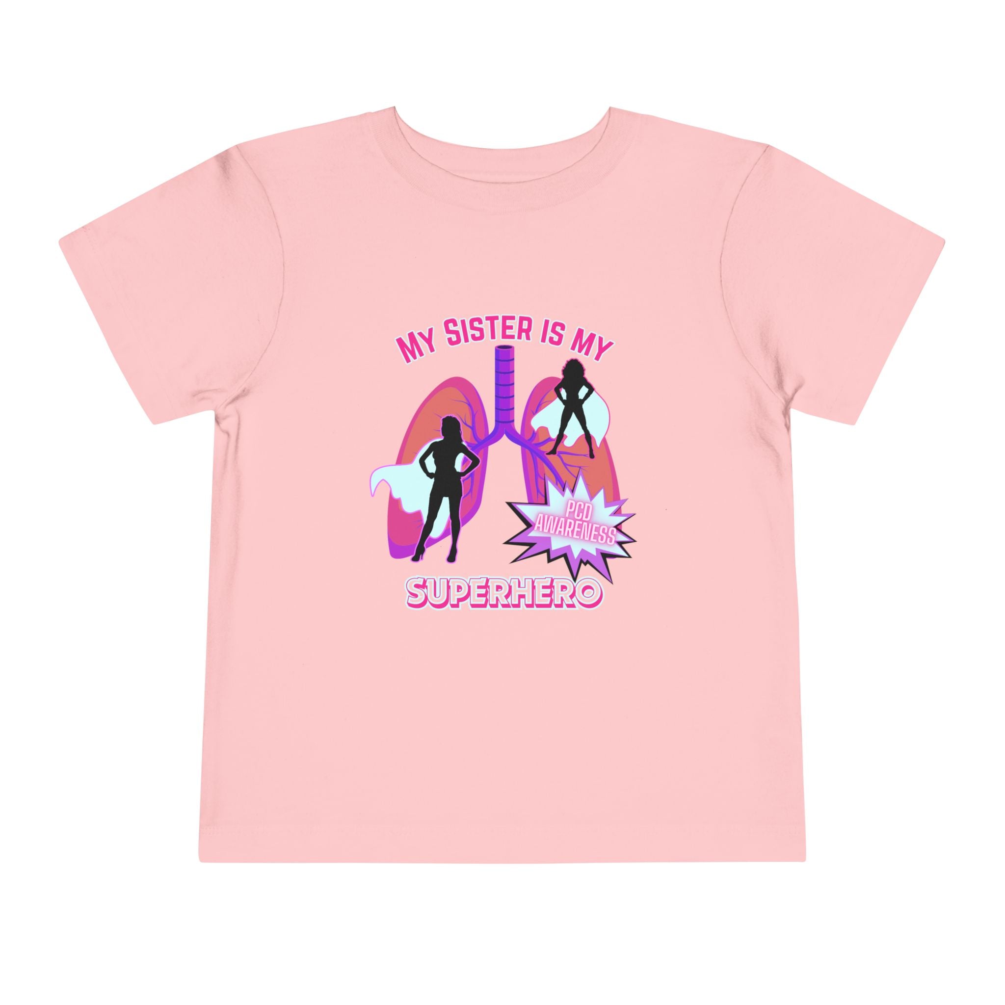 Toddler Tee Superhero PCD Awareness T-Shirt