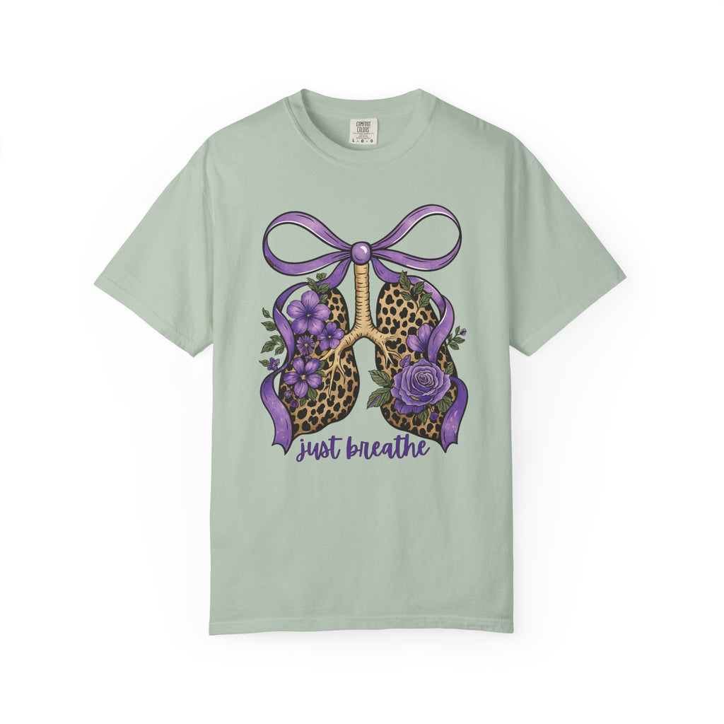 Garment-Dyed T-shirt - Just Breathe Wild Lungs